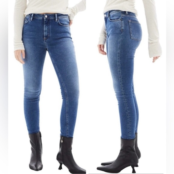 Acne Studio Peg Mid Blue Jeans - Picture 3 of 9